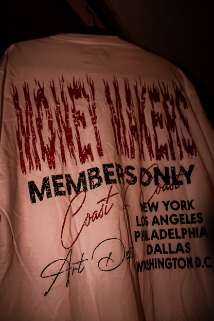 “Money Makers” Members Only White Tee